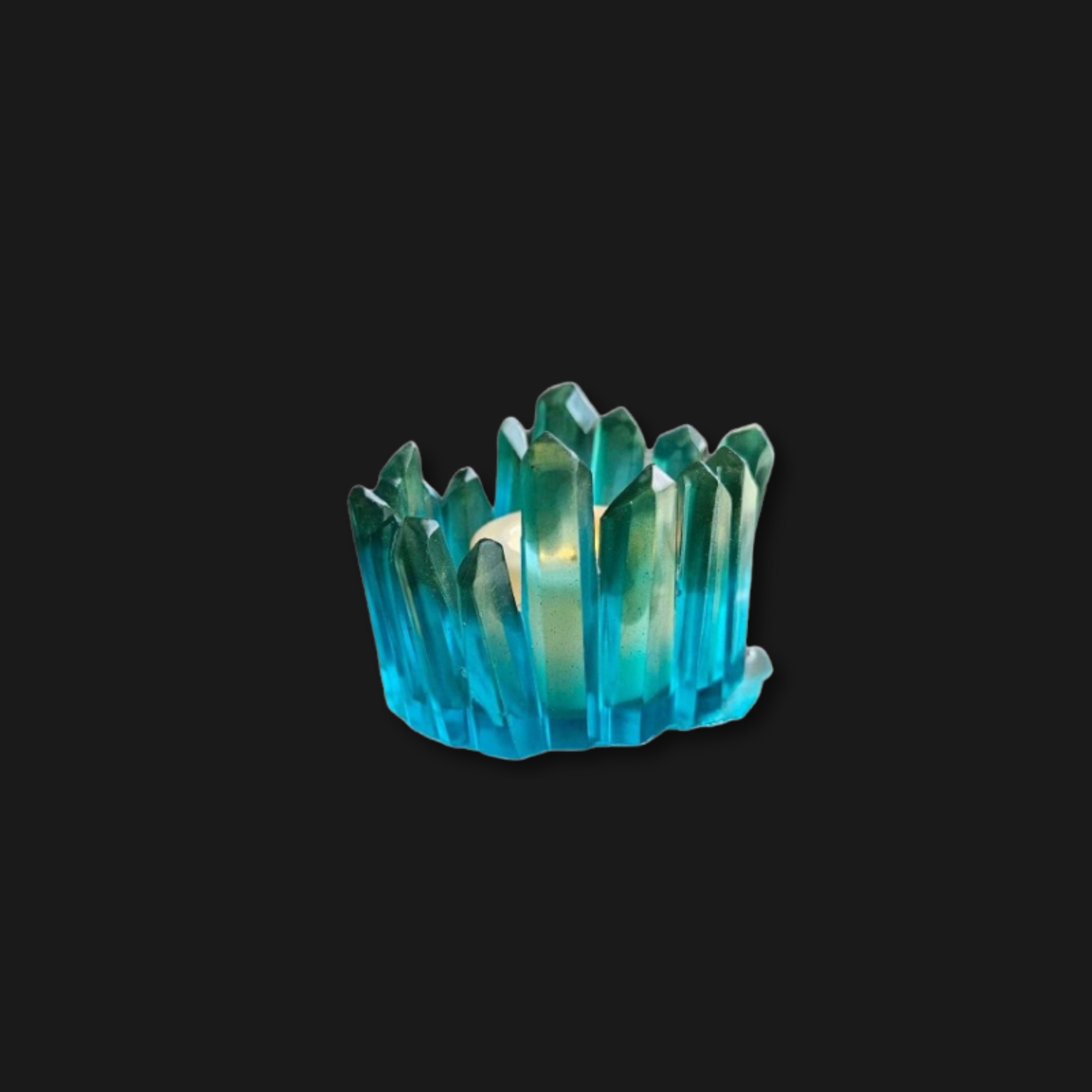 Curio Club Creation 006 - Experimental Crystal Tea Light Holder