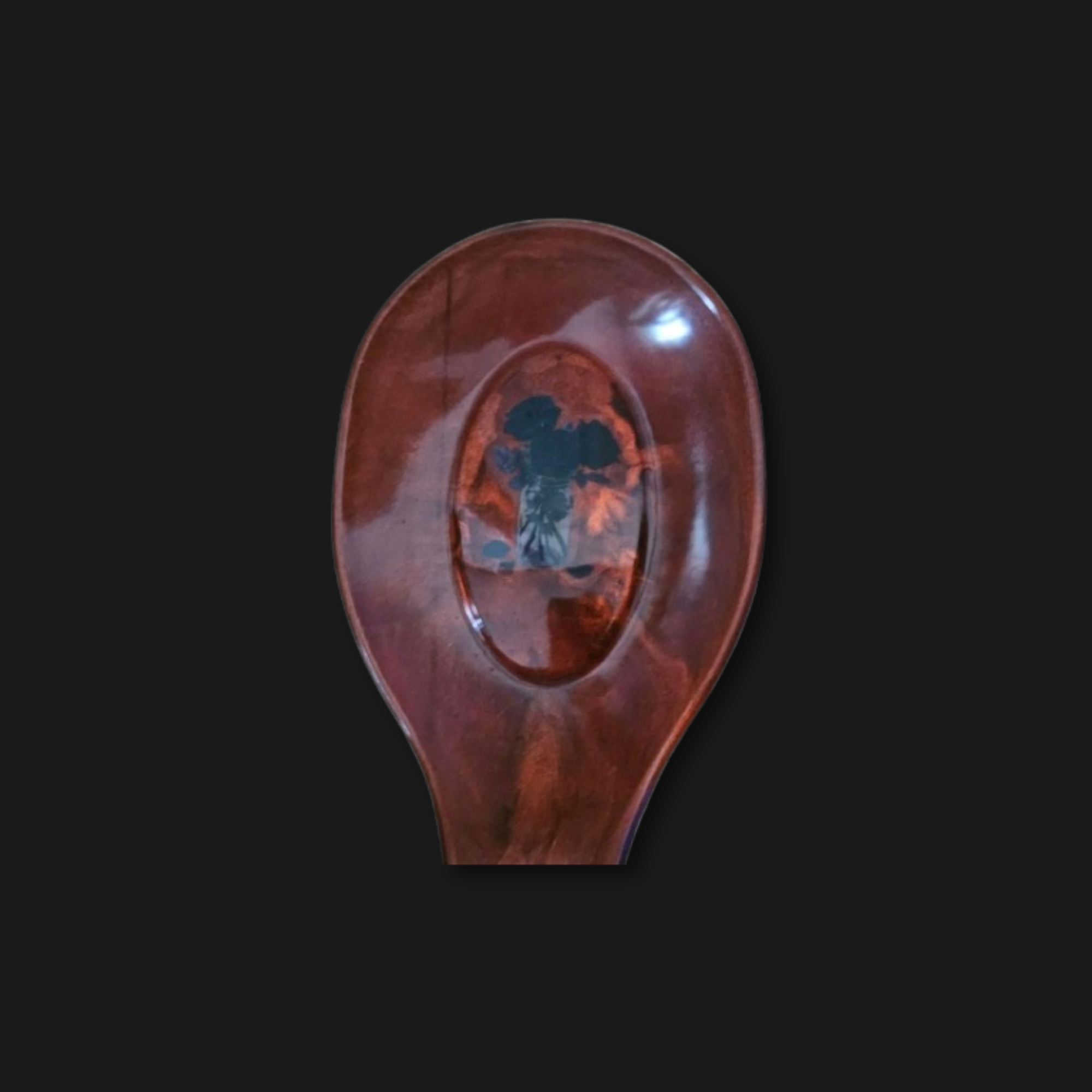 Curio Club Creation No. 009 - Oversized Spoon Rest | Black Rose